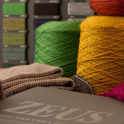 Range of premium Zeus yarns manufactured by Tintoria Sala and supplied by SageZander