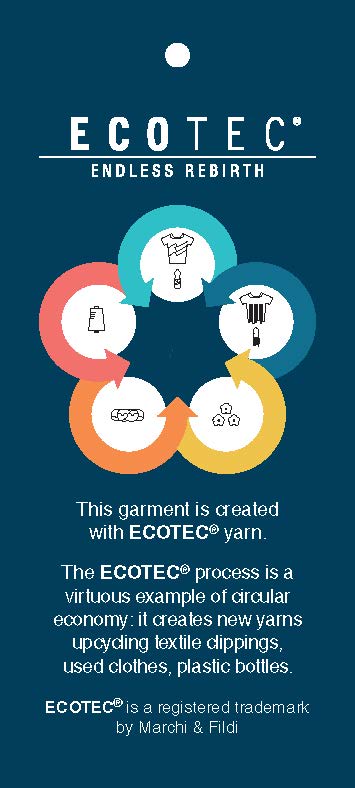 Pendaglio Ecotec brochure for garment rebirth processed yarns